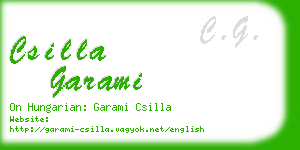 csilla garami business card